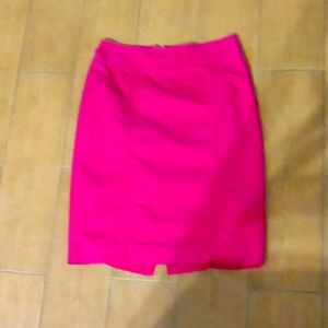White House Black Market pencil skirt size 2 pink / red in color